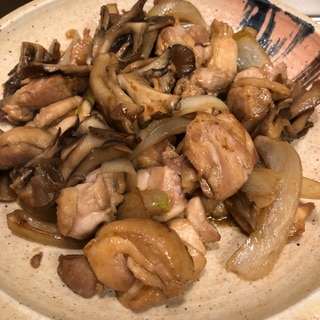 芝麻醤のコクが美味しい♪鶏肉と舞茸の中華炒め^_^